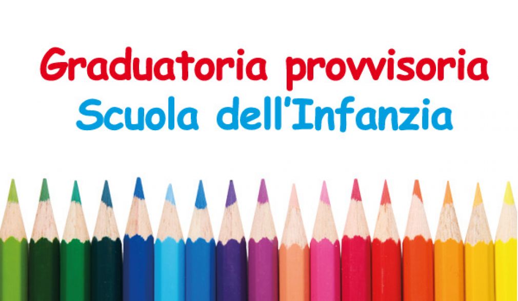 Graduatoria provvisoria Scuola dell&#039;Infanzia